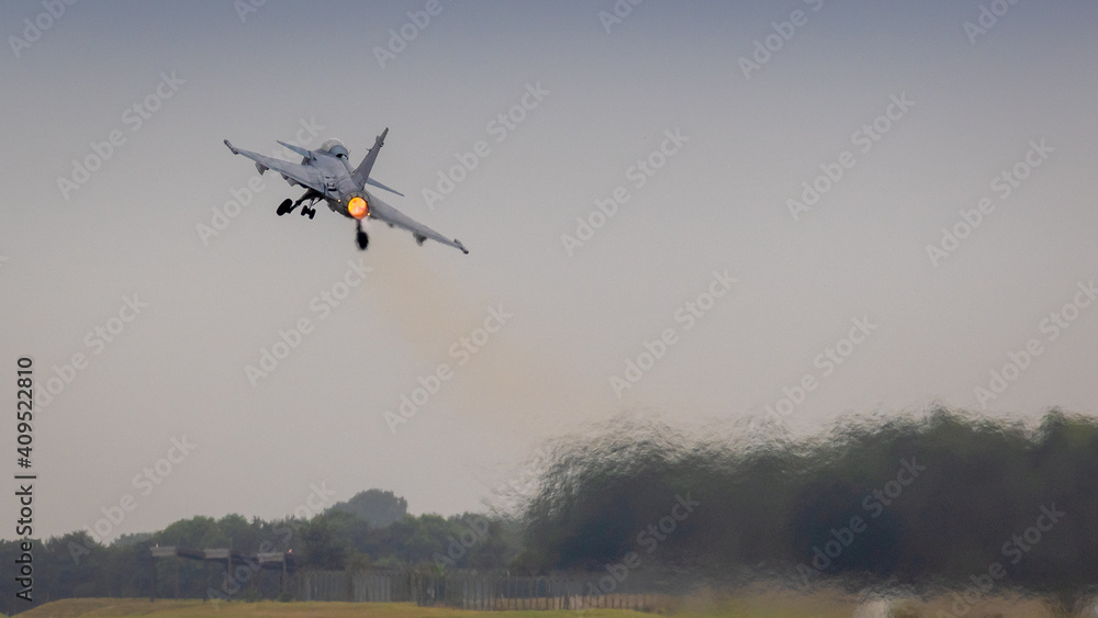 Jet Fighter taking off Jet Fighter taking off