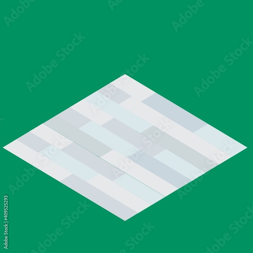 Isometric ceramic floor vector illustration