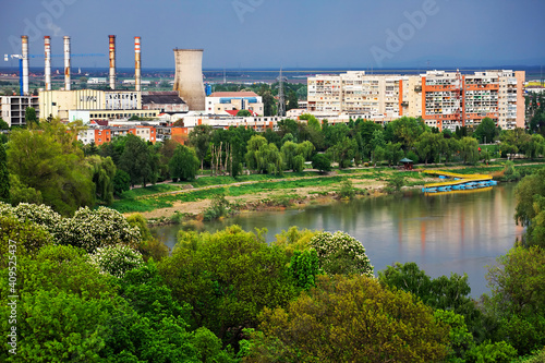 Architectural detail of Arad, Romania, Europe