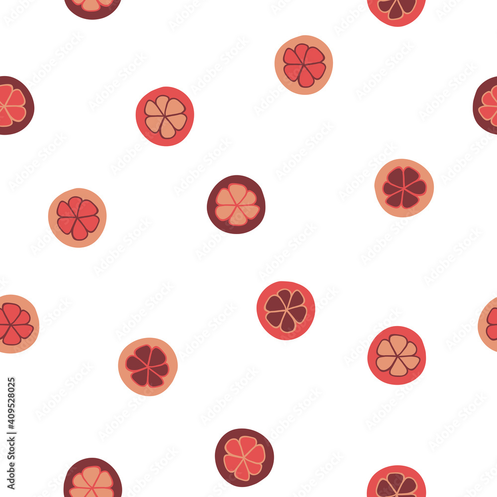 Simple orange doodle repeat pattern Simple orange doodle repeat pattern