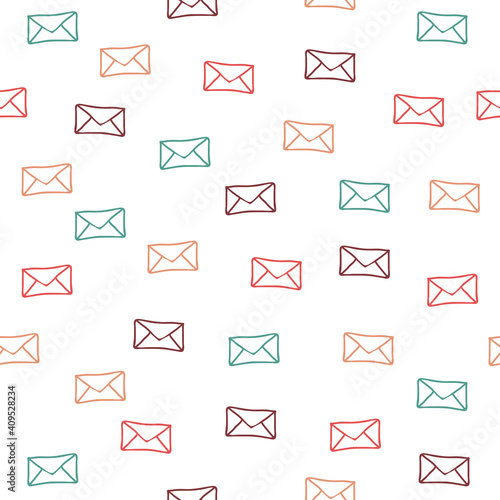 Simple mail doodle repeat pattern