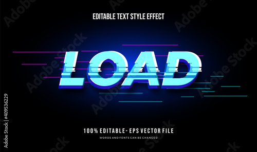 Modern editable text style effect. Editable font style. Vector Illustration