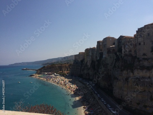 Cliff in Tropea, Italy.