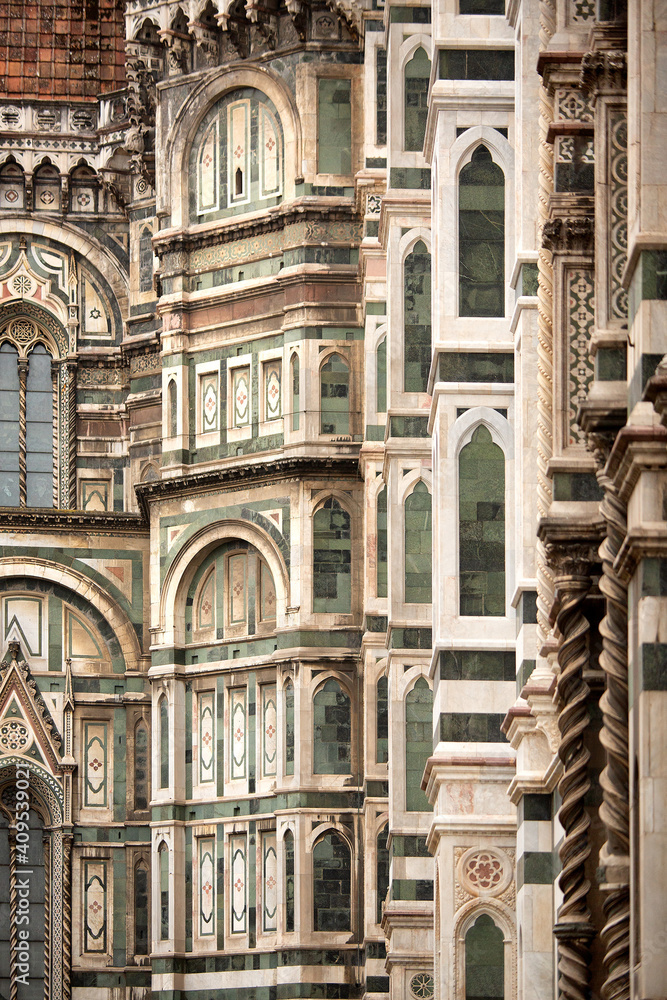 Obraz premium Exterior detail Il Duomo Cathedral, Florence