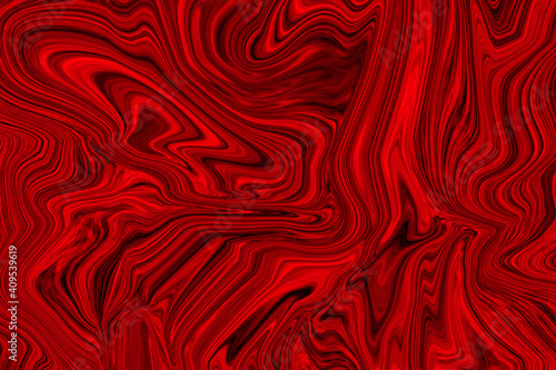 Abstract red liquid marble