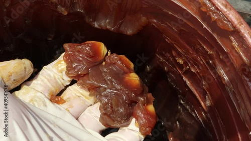 Grease used in industry for slippery materials