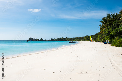 a beautiful private tropical beach 