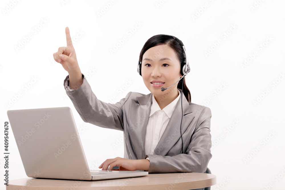 Business woman using computer Business woman using computer
