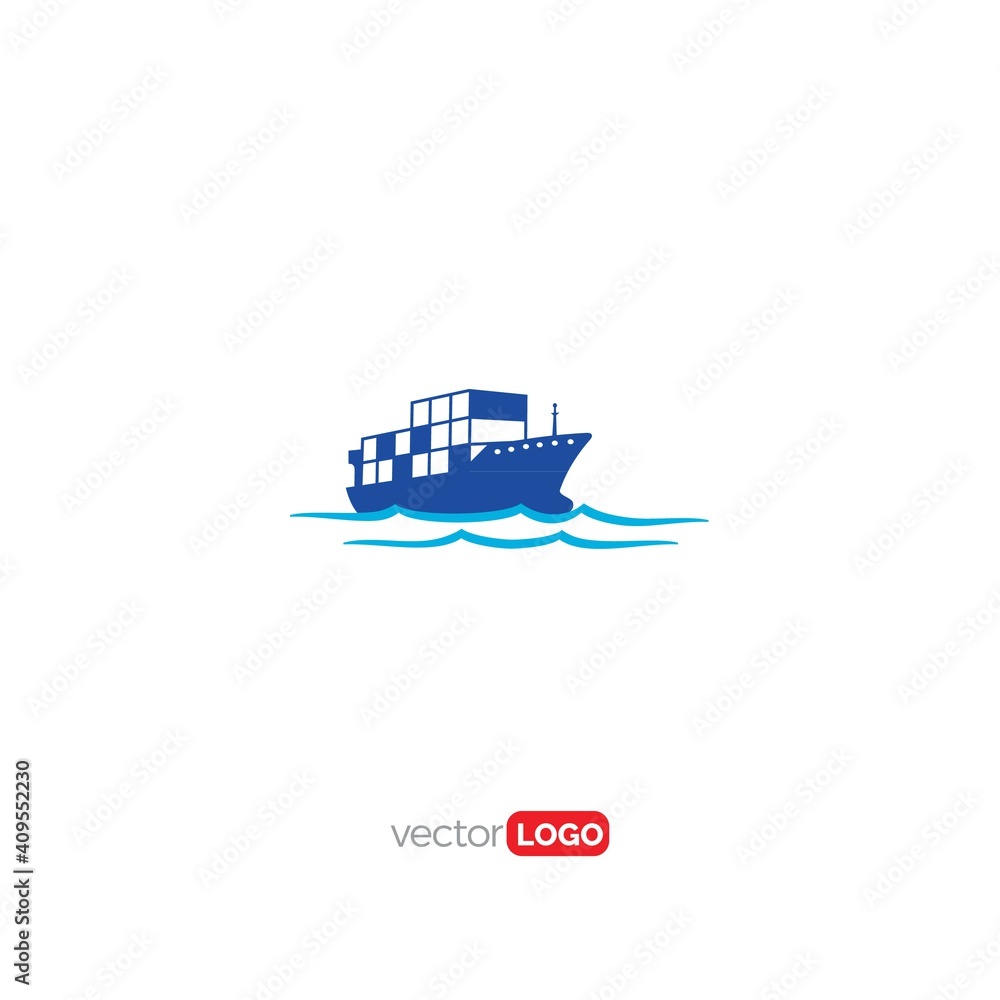 cargo ship icon/symbol/Logo Design Vector Template Illustration cargo ship icon/symbol/Logo Design Vector Template Illustration