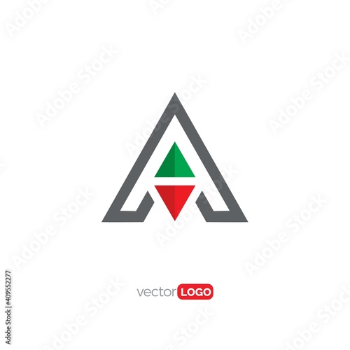 Free Download letter A with up and down arrow icon/symbol/Logo Design Vector Template Illustration - GFXLoad