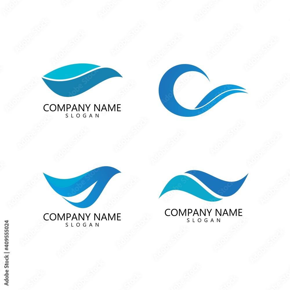 Water wave Logo Water wave Logo