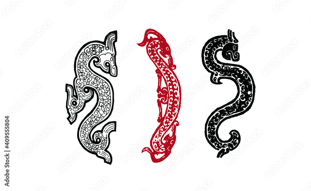 Fototapeta premium Chinese ancient traditional decorative patterns