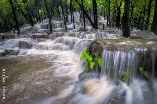 Wang Sai Thong Waterfall, located at Satun Province, Thailand. photo