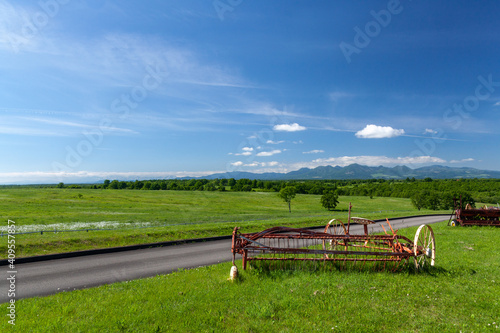 北海道の青い空