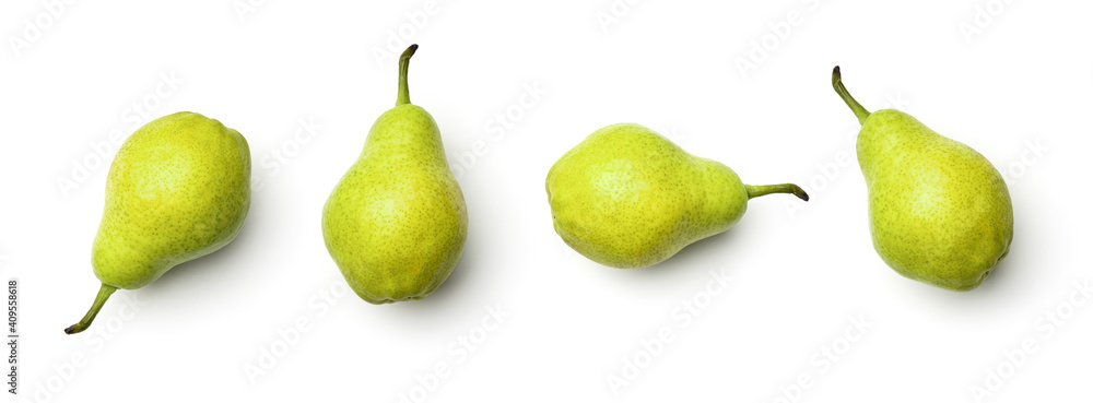 Collection of pears isolated on white background Collection of pears isolated on white background