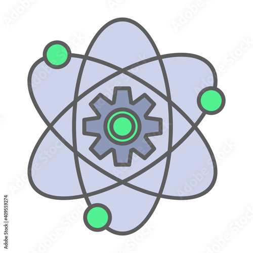 Gear atom icon