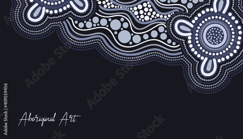 Aboriginal art abstract poster