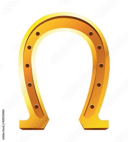 golden horseshoe luck saint patrick icon