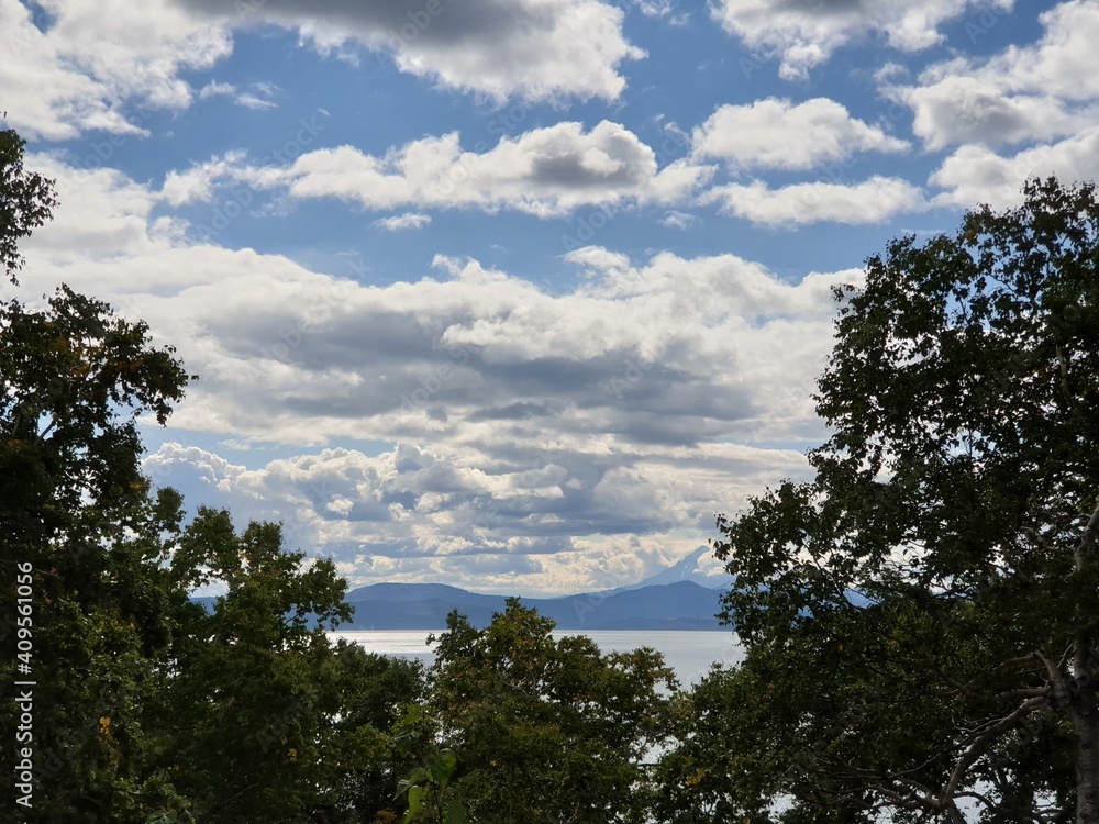 Obraz premium clouds and trees