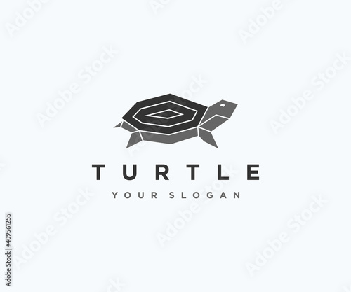 Turtle logo design icon vector template