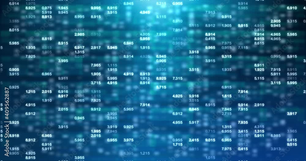 Abstract background with random numeric for data networking technology cyber and futuristic concept on the dark background, with dark and grain concept Abstract background with random numeric for data networking technology cyber and futuristic concept on the dark background, with dark and grain concept