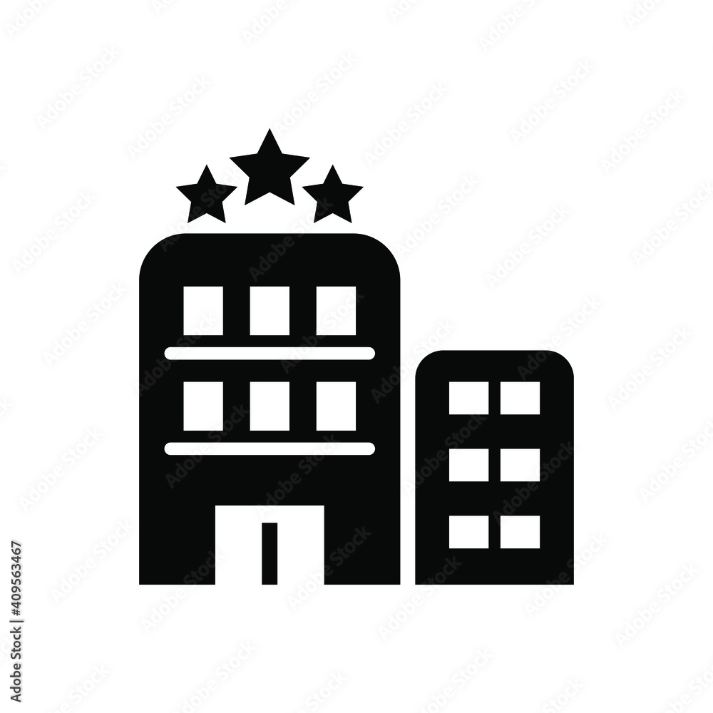 Hotel icon vector graphic illustration Hotel icon vector graphic illustration