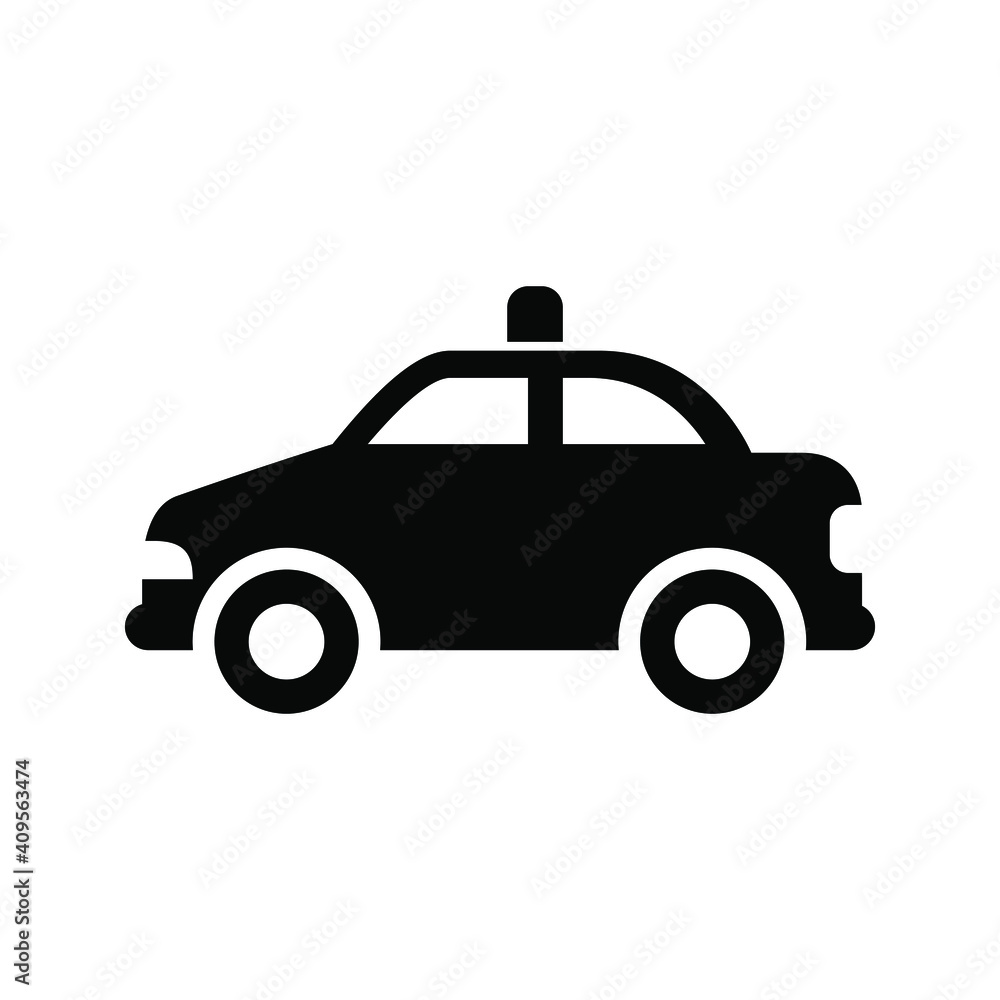 Taxi icon vector graphic illustration