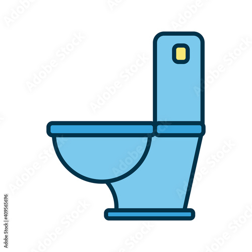 toilet bath flat style icon
