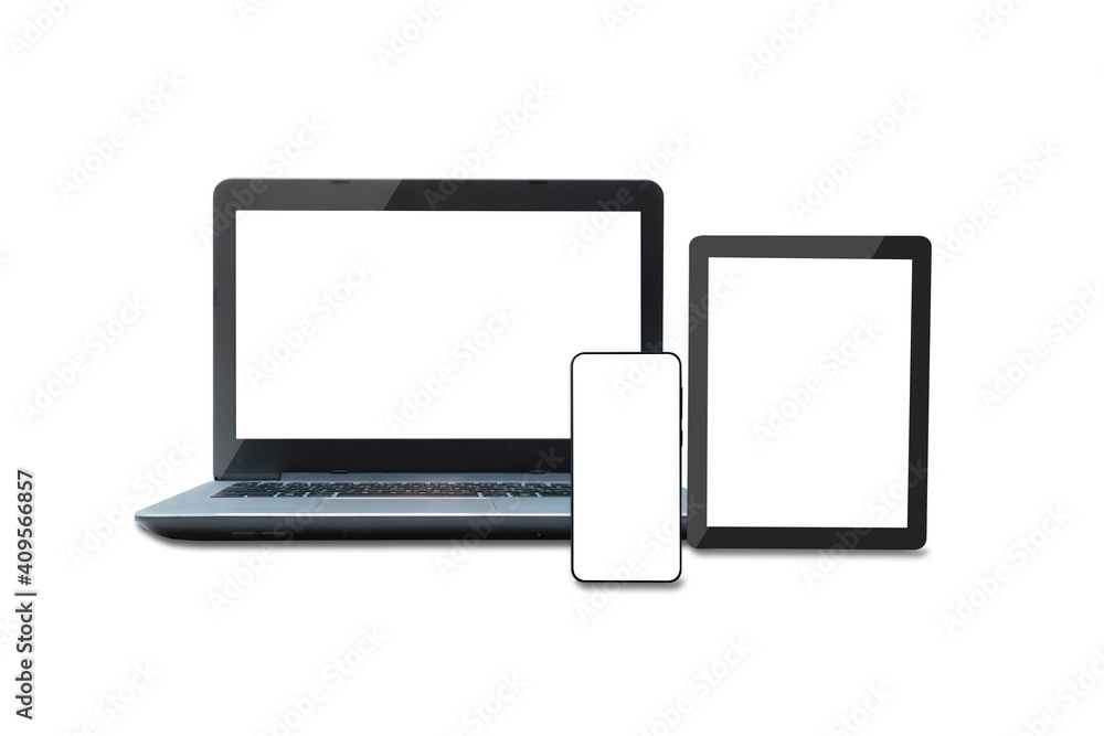 Laptops, tablets and mobile phones. Mock up image of electronic gadgets Laptops, tablets and mobile phones. Mock up image of electronic gadgets