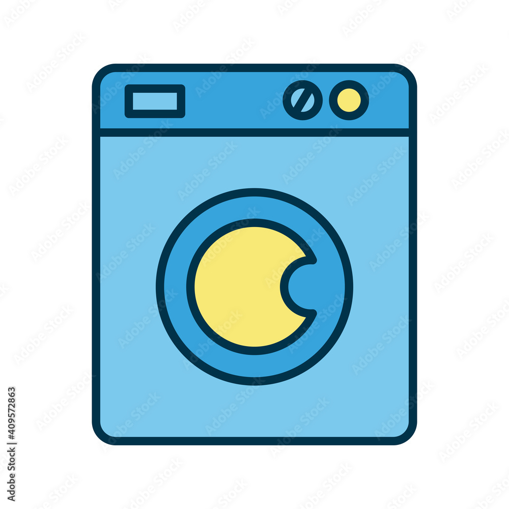 washing machine flat style icon washing machine flat style icon