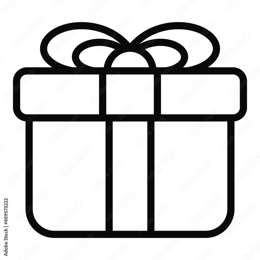 gift vector line icon, shopping and discount sale icon. gift vector line icon, shopping and discount sale icon.