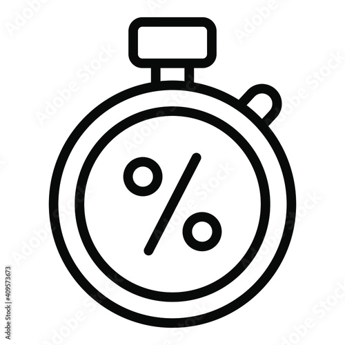 sale vector line icon, shopping and discount sale icon.