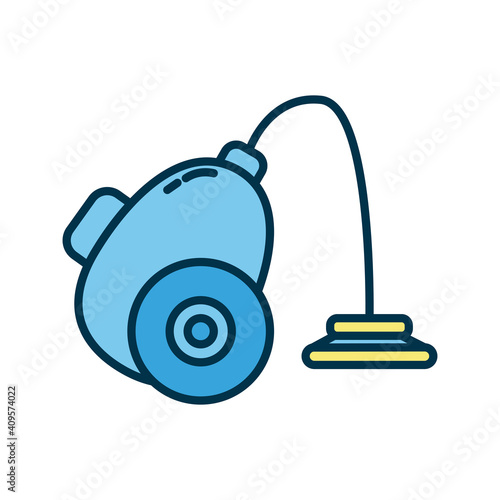 vaccum cleaner flat style icon