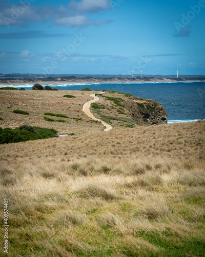 Path along the coastline at Kilcunda, Australia