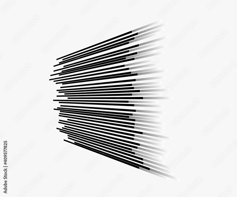 Speed lines Flying particles pattern, Fight stamp Manga graphic texture, Comic book speed horizontal lines on white background Speed lines Flying particles pattern, Fight stamp Manga graphic texture, Comic book speed horizontal lines on white background