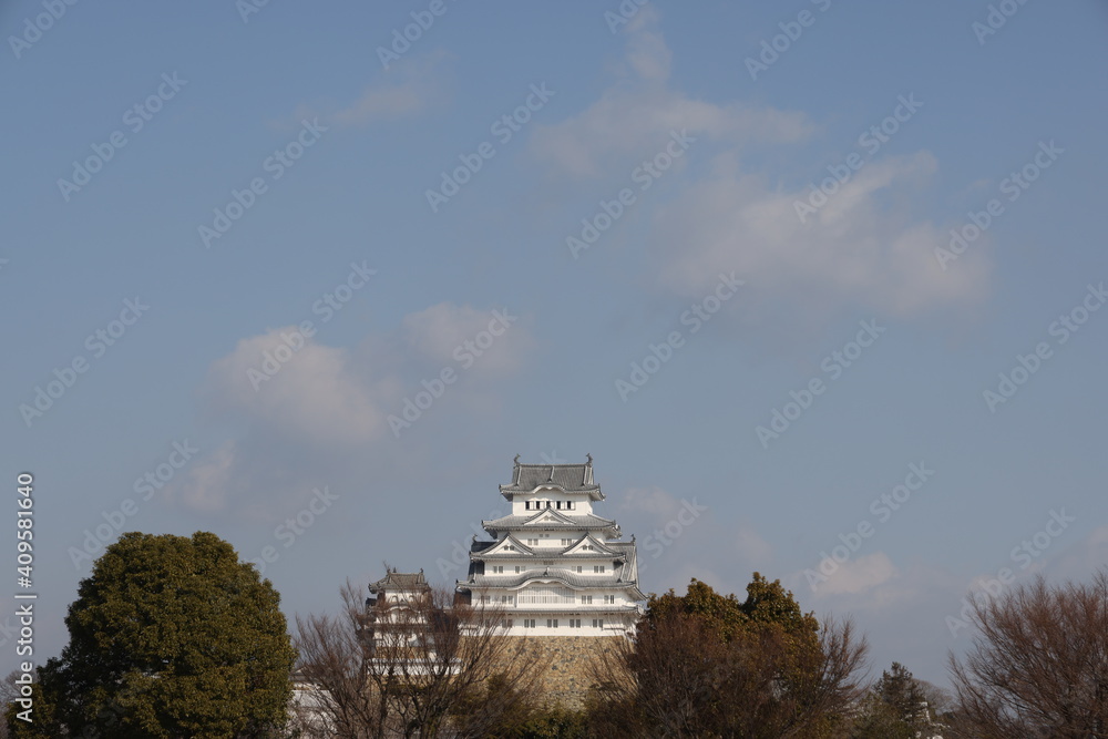 日本の兵庫県の美しい姫路城