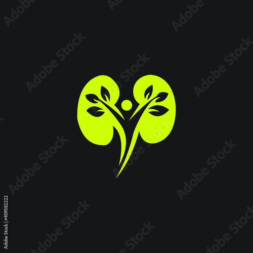 logo icon heart lungs vector templet healthy