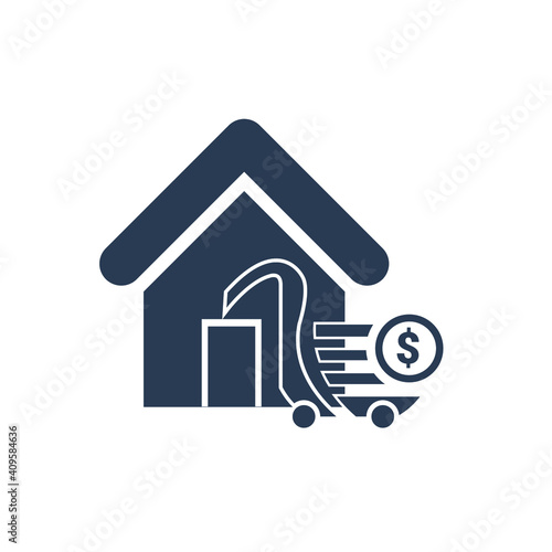 Fashion Shop Icon. Dress, cloth, baby fashion, ladies fashion shop icon.