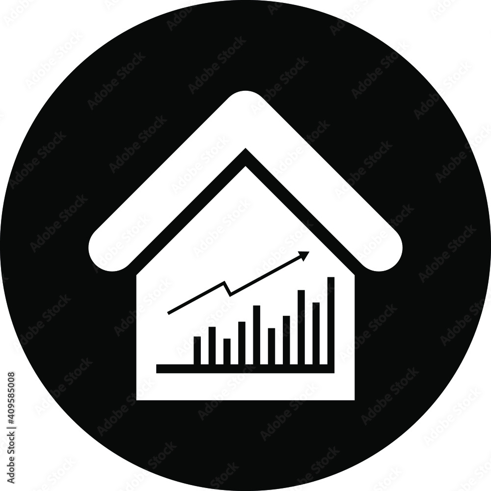 Home value icon. home investment, real estate, property value, residential growth icon. Home value icon. home investment, real estate, property value, residential growth icon.