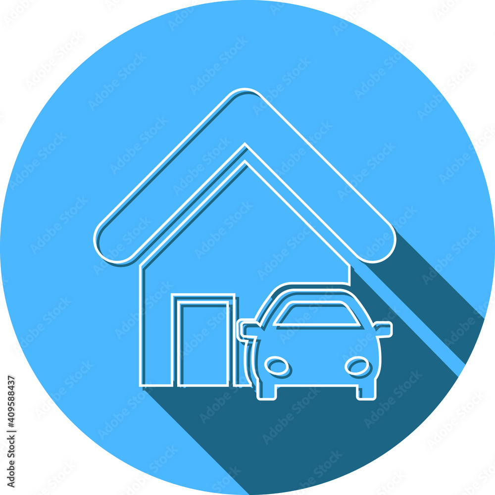 Car parking zone icon. Home parking icon. Car parking zone icon. Home parking icon.