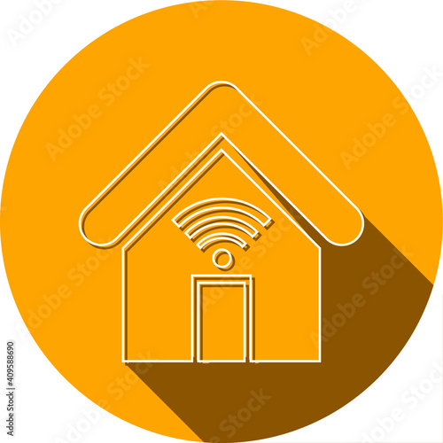 Home WIFI zone icon. Internet loading, free wifi, public internet icon.