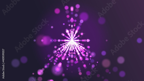 Glittering Particle Tunnel  Background Shining Particles