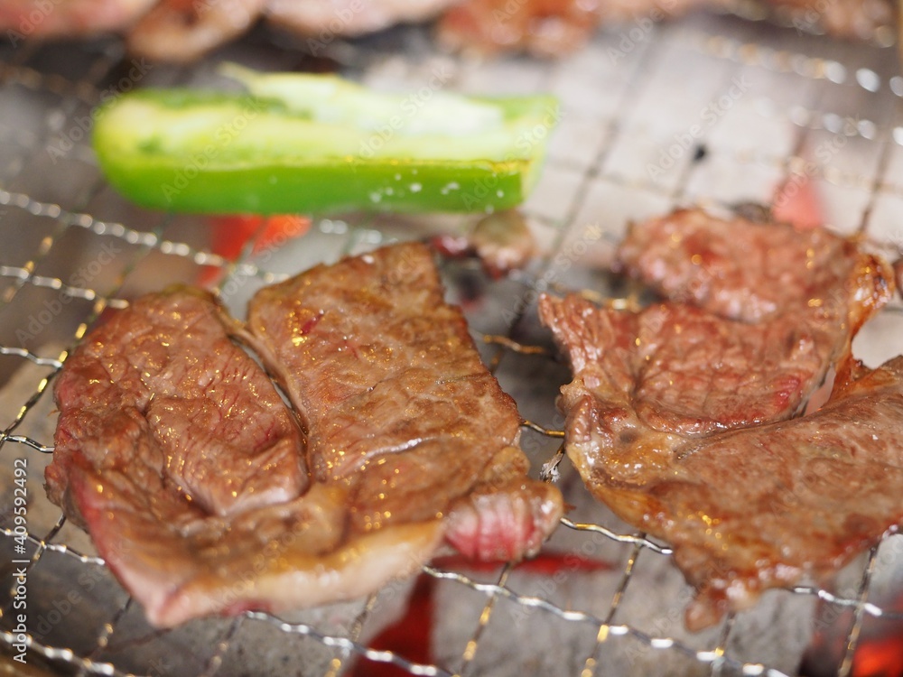 黒毛和牛焼肉(上カルビ) 黒毛和牛焼肉(上カルビ)