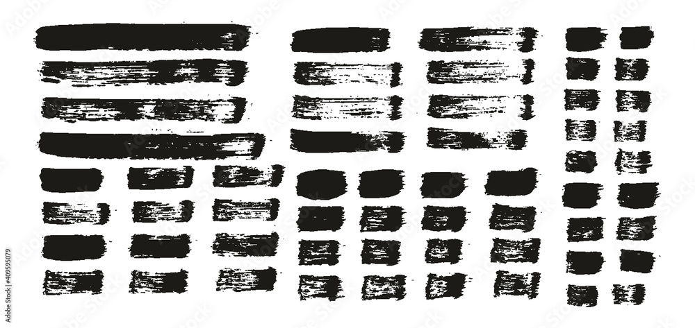 Flat Paint Brush Thin Straight Lines High Detail Abstract Vector Background Set Flat Paint Brush Thin Straight Lines High Detail Abstract Vector Background Set