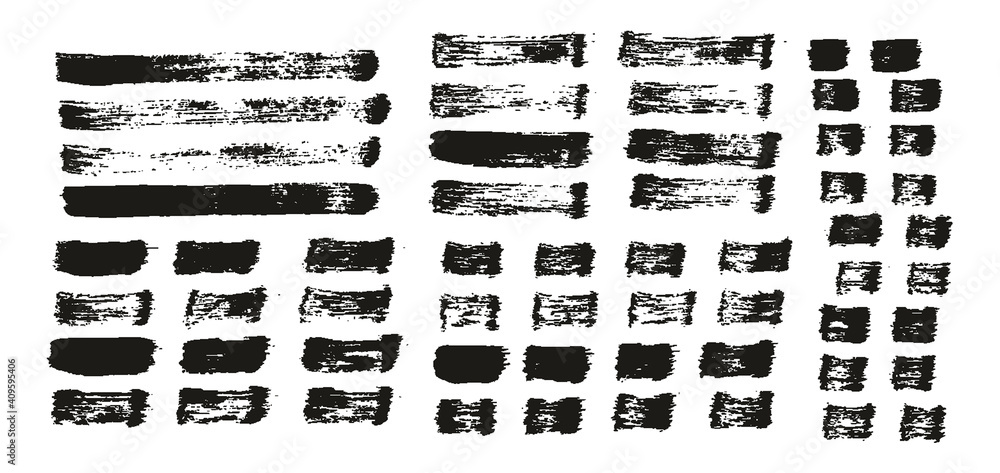 Flat Paint Brush Thin Straight Lines High Detail Abstract Vector Background Set Flat Paint Brush Thin Straight Lines High Detail Abstract Vector Background Set