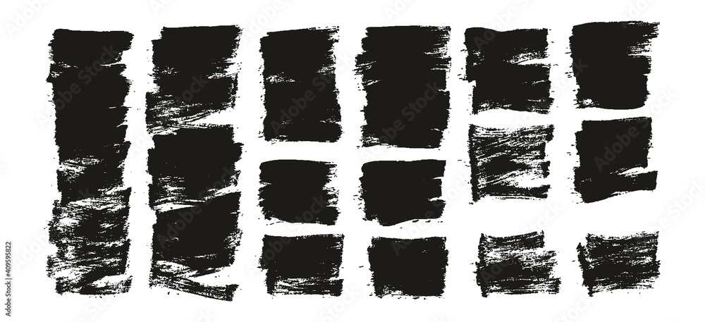 Flat Paint Brush Thin Short Background High Detail Abstract Vector Background Set Flat Paint Brush Thin Short Background High Detail Abstract Vector Background Set