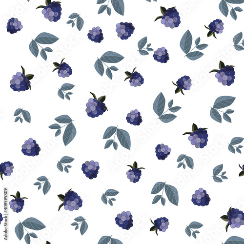 Berries vector pattern