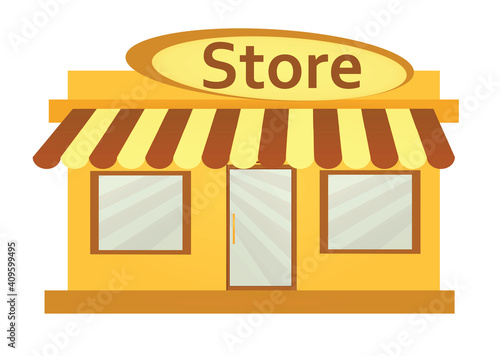 Small grocery store. vector illustration