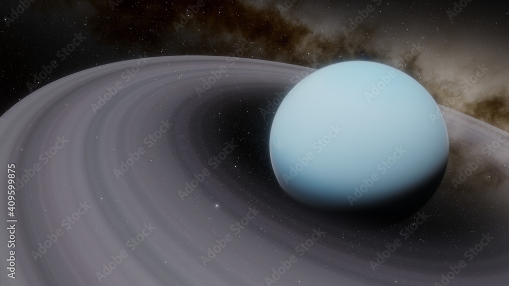 Obraz premium Planets and galaxy, science fiction wallpaper. Beauty of deep space. Billions of galaxy in the universe Cosmic art background 3d render