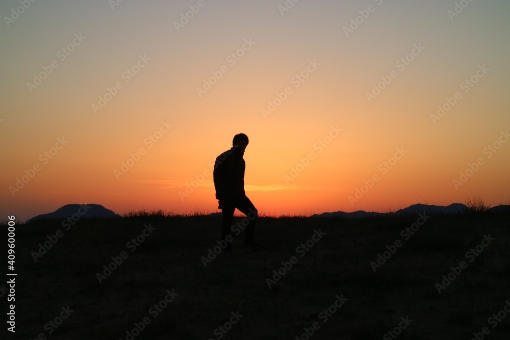 silhouette of a person